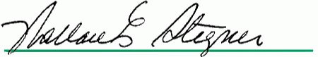 Signature of Wallace Stegner