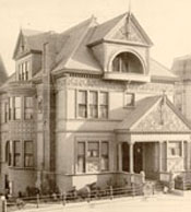 Photograph of house at 1111 Pine Street, ca. 1890
