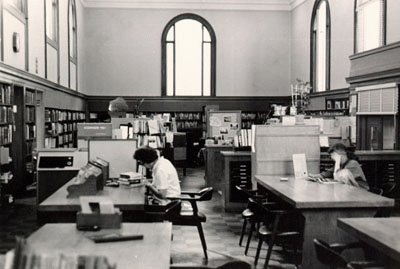 Golden Gate Valley Branch Library Interior in 1970