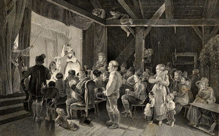 Image of engraving: Village Comedy