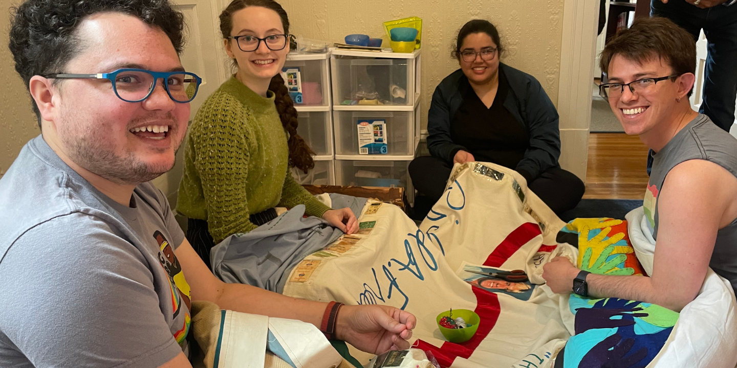 National AIDS Memorial Quilt Repair and Panel Making at San Francisco Main Library