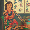 PAINTING OF TATTOOED WOMAN