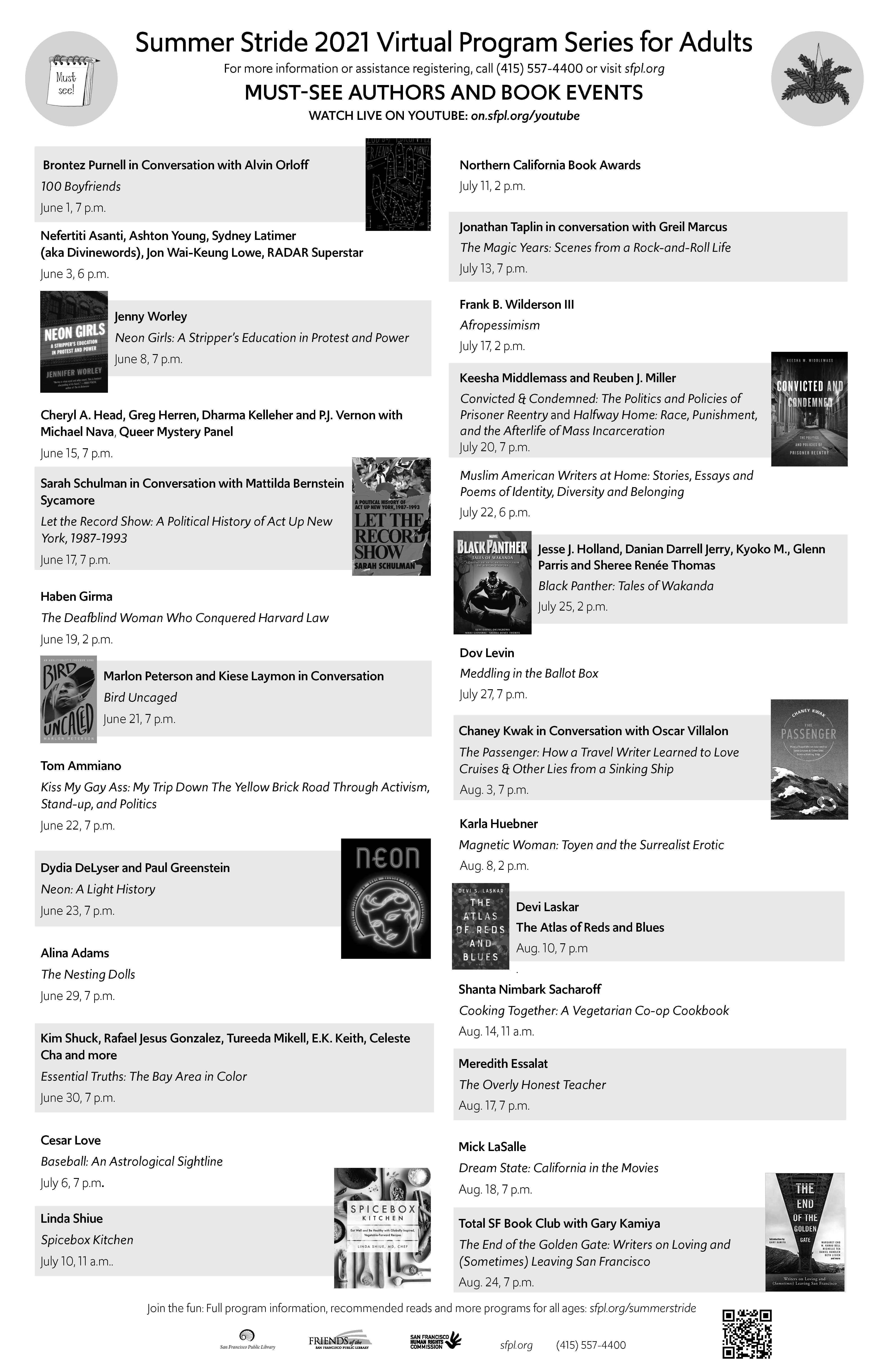 Summer Stride author program listing