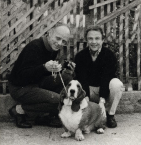 Harry Hay with John Burnside in 1965