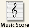 Musical score icon