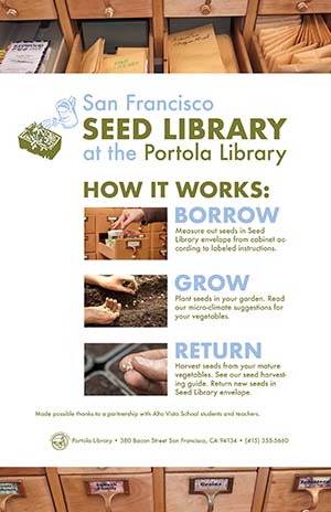 Portola Seed Library Poster