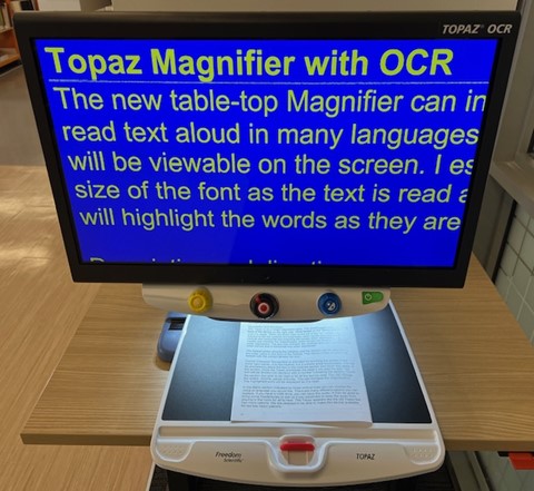 Picture of Topaz Video Magnifier with OCR