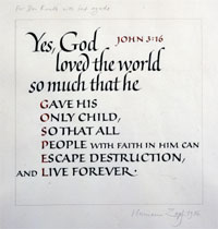 Calligraphy by Hermann Zapf. Click to enlarge.
