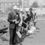 Groundbreaking ceremony for Main Library, 1992