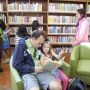 families browsing library