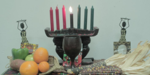 Kwanzaa candleholder