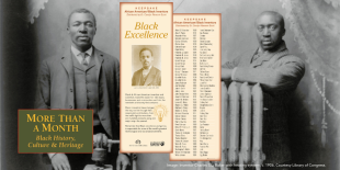 Black Excellence Bookmark with Picture of Lewis Latimer