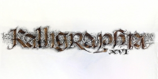 Calligraphic logo for Kalligraphia XVI