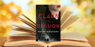 Booked banner for Naomi Hirahara&#039;s Clark and Division - Mysteries at Milk Memorial (458 x 306 px).png