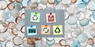 Upcycle Library Materials Glass Pebble Magnets Booked banner.png