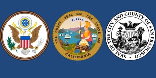United States, California and San Francisco seals 