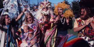 Hippies at Haight and Ashbury