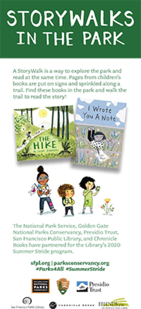Storywalks in the park poster
