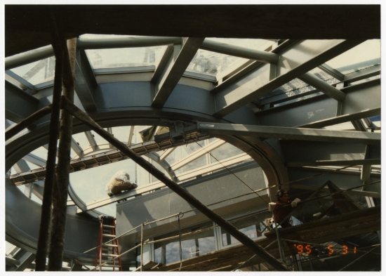 Working on Atrium of Main Library, 1995