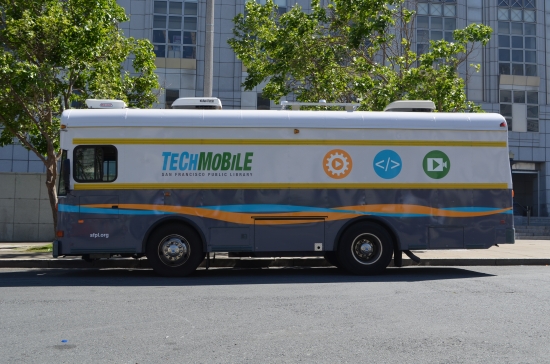 The Techmobile on its launch date, April 2015