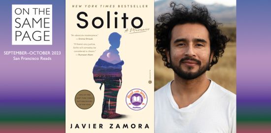 On The Sam Page banner: author Javier Zamora