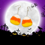 Workshop: Candy Corn Pom Pom Earrings