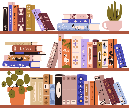 books on a shelve